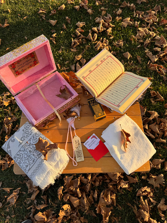 Çift sandıklı Kur'an-ı Kerim - Pembe